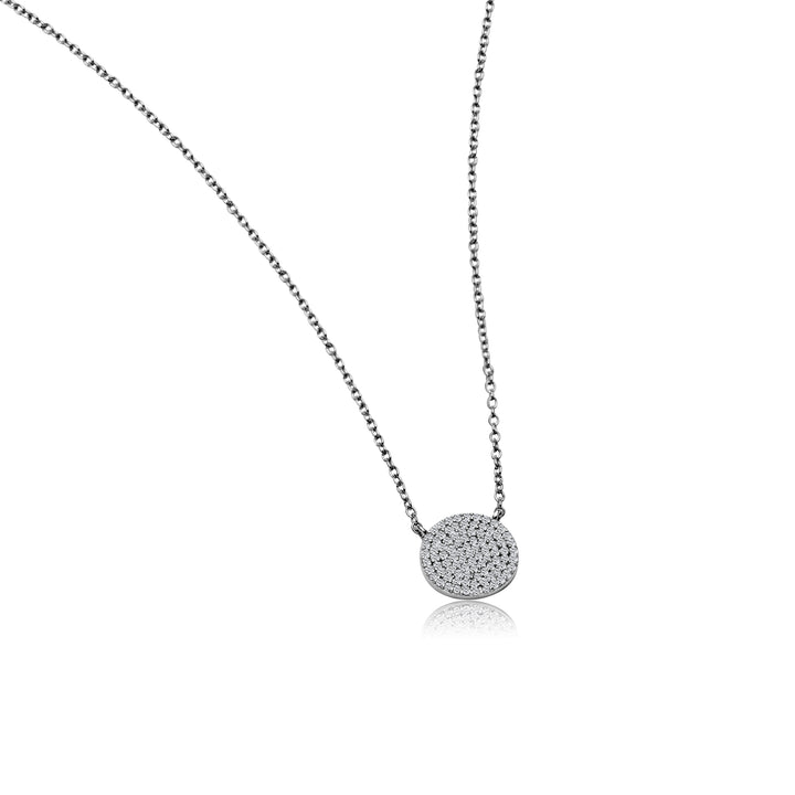 Diamond Disc Necklace