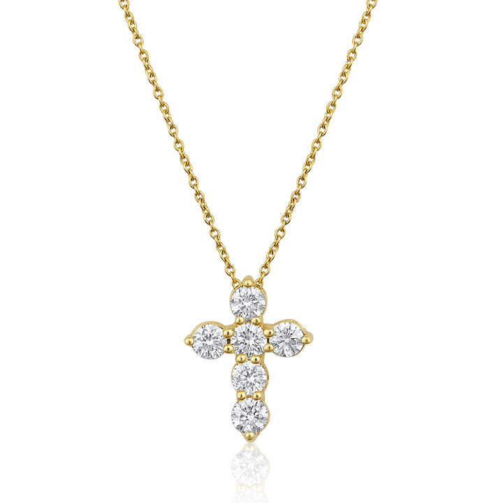 Chunky Diamond Cross Necklace