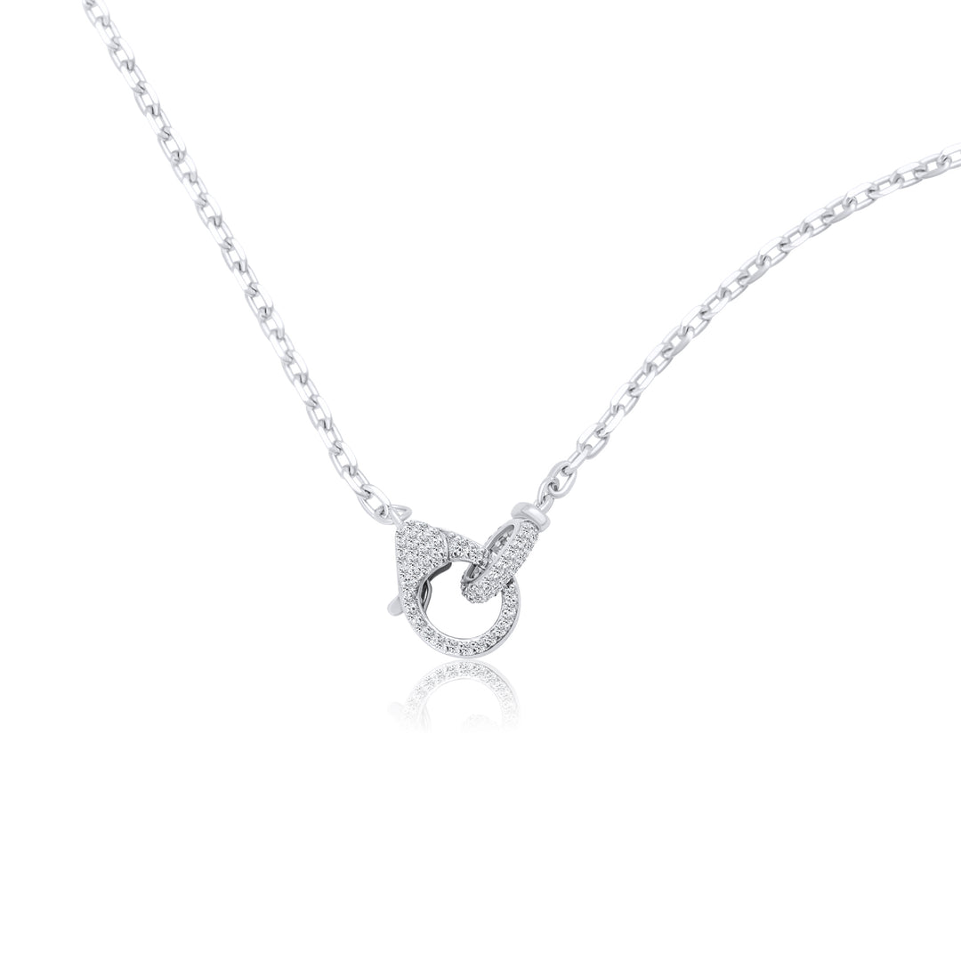 Diamond Cut Cable Chain with Diamond Clasp
