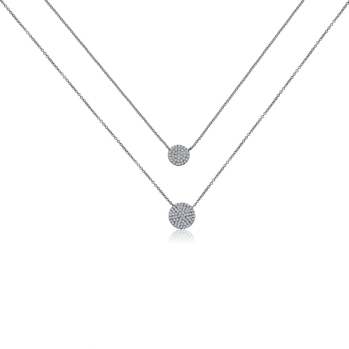 Diamond Disc Necklace
