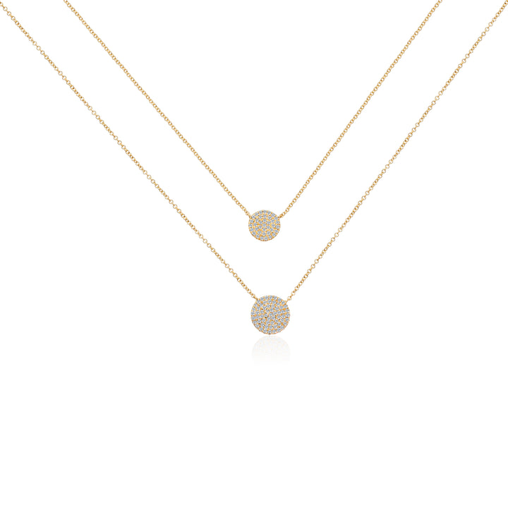 Diamond Disc Necklace