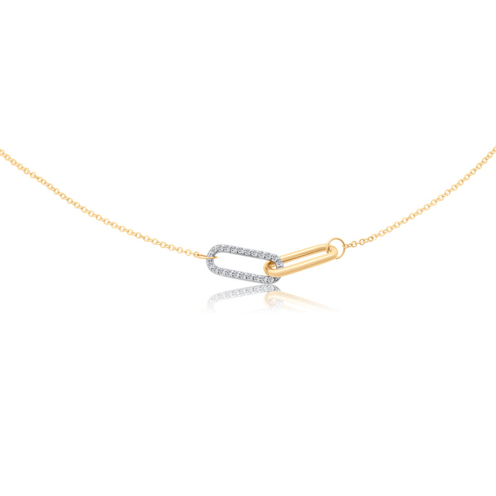Interlocking Diamond Link Necklace