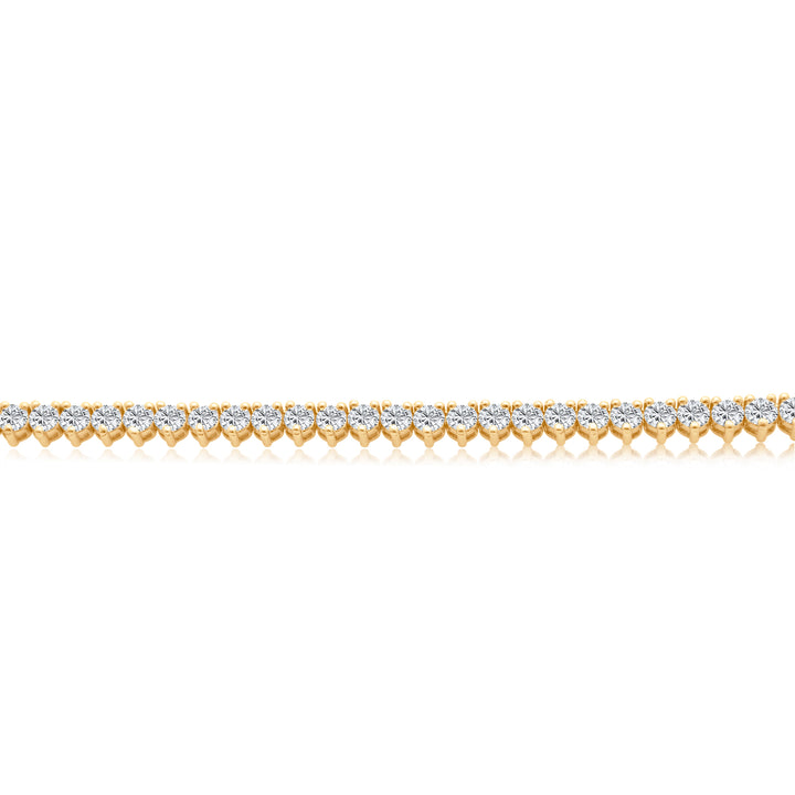 Three Prong Diamond Tennis Necklace