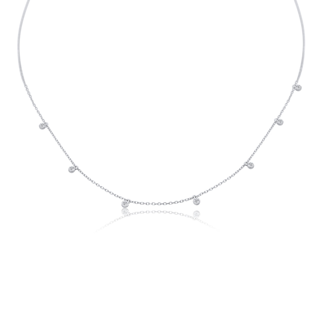 Seven Diamond Confetti Necklace