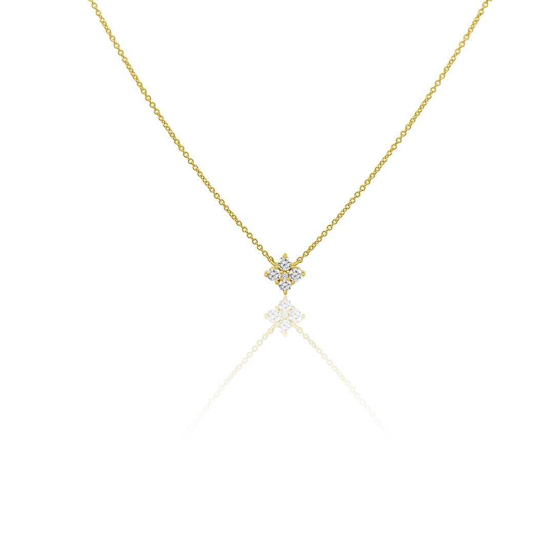 Simple Diamond Cross Necklace