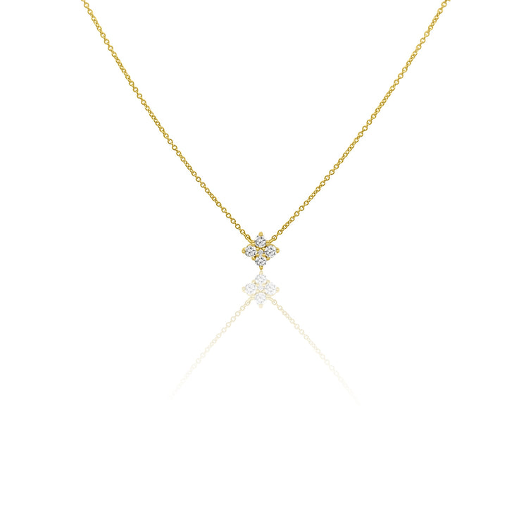 Simple Diamond Cross Necklace