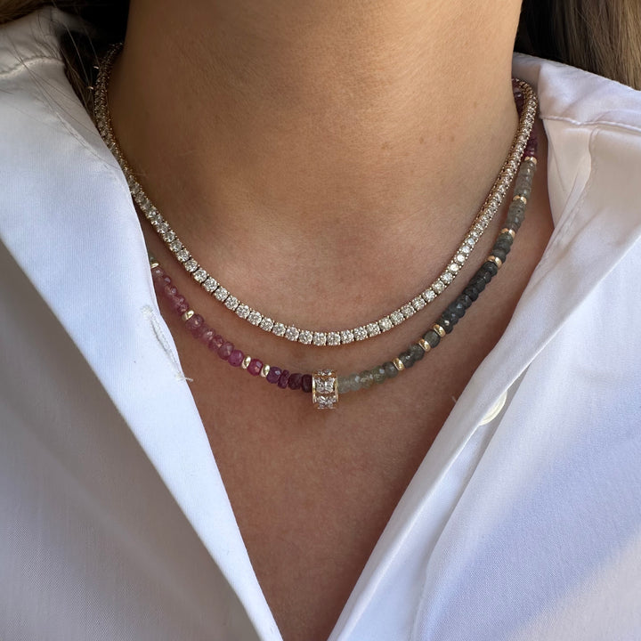 Traditional Diamond Tennis Necklace