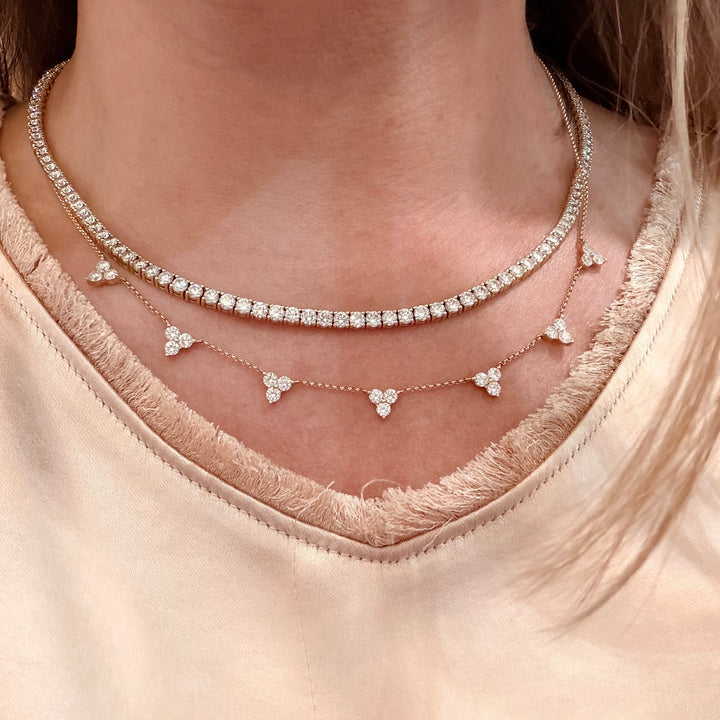 Traditional Diamond Tennis Necklace