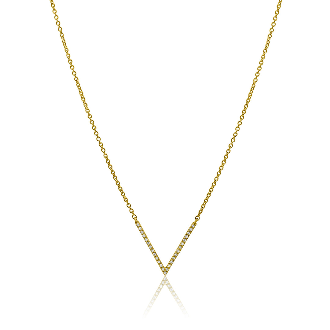 Diamond V Necklace