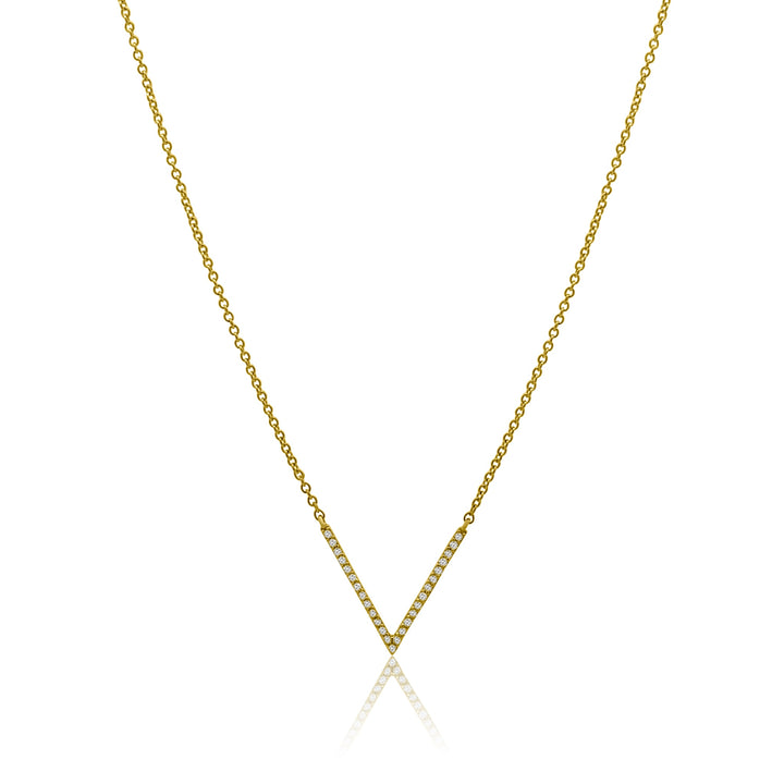 Diamond V Necklace