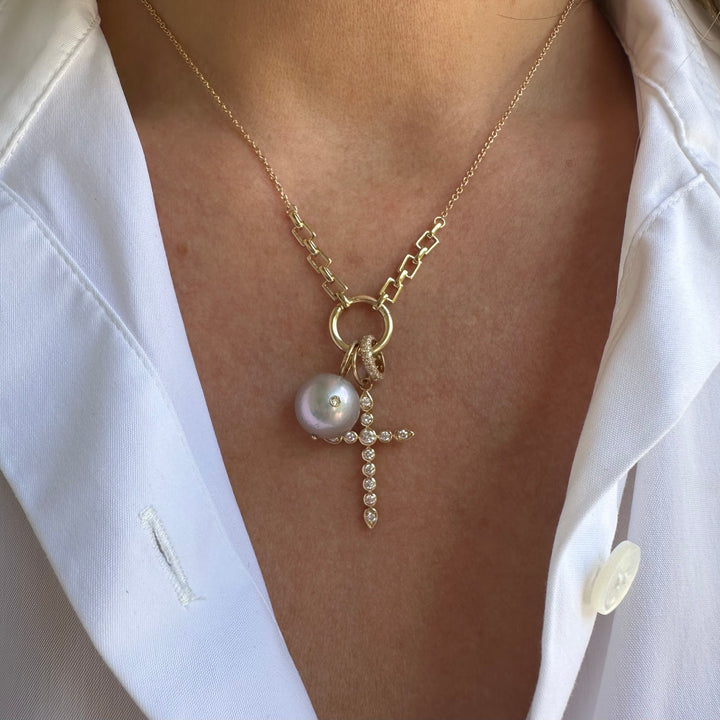 Gold Amulet Holder Necklace