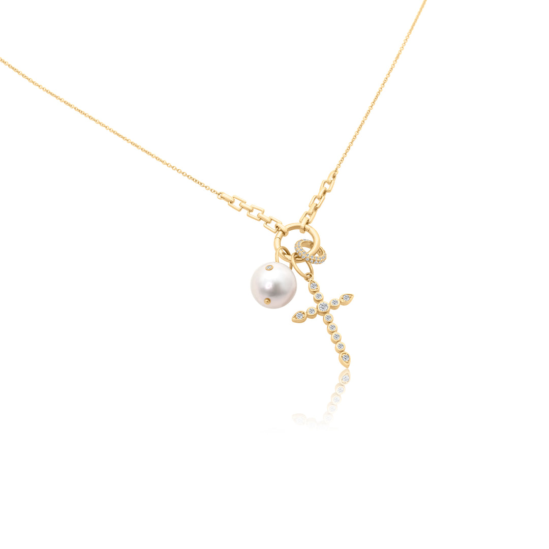 Gold Amulet Holder Necklace
