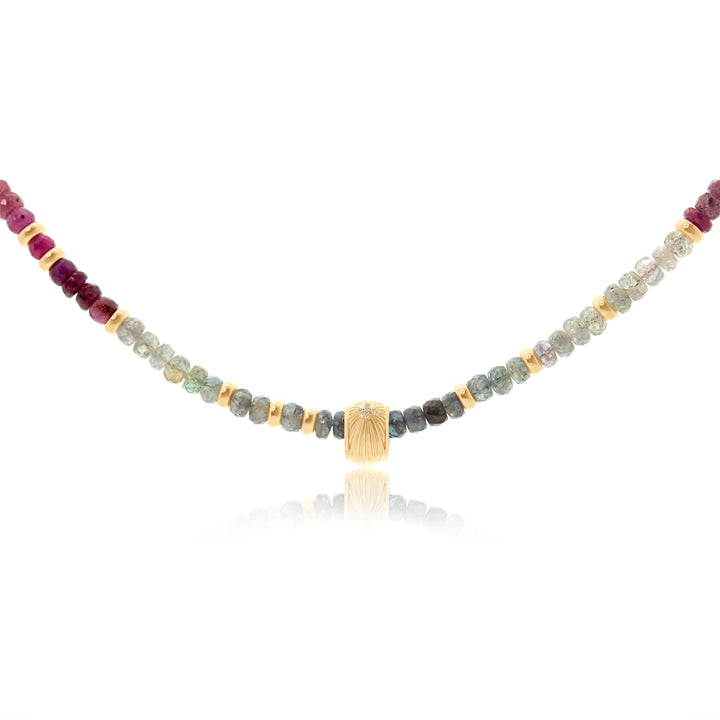 Gold Gemstone Necklace