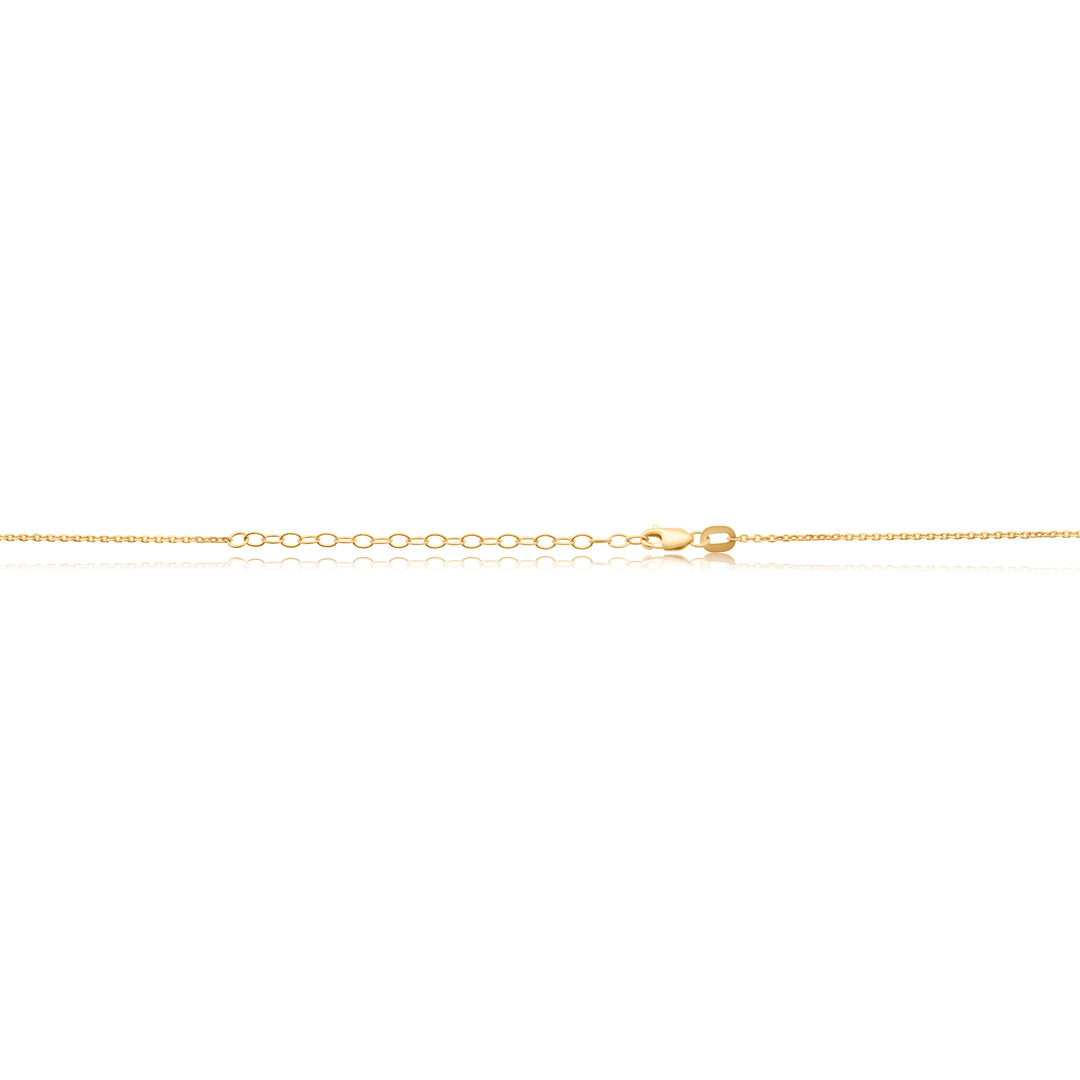 Golden Dangle Disc Necklace