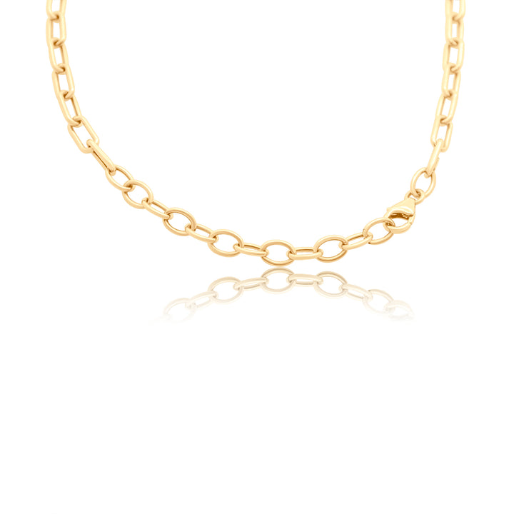 Mini Bold Oval Chain Necklace