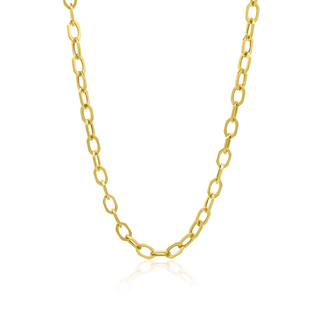 Octagon Chain Link Necklace