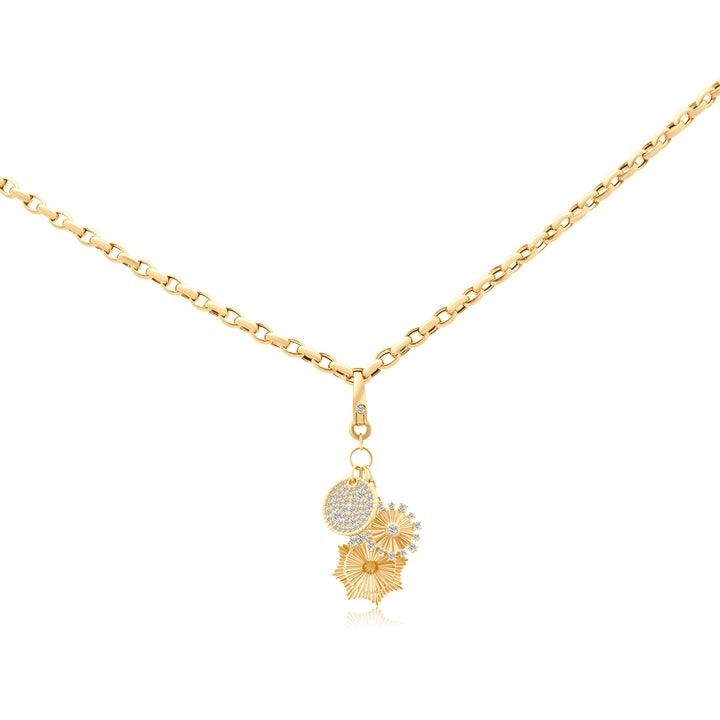 Oval Cable Chain Necklace with Optional Charm Connector