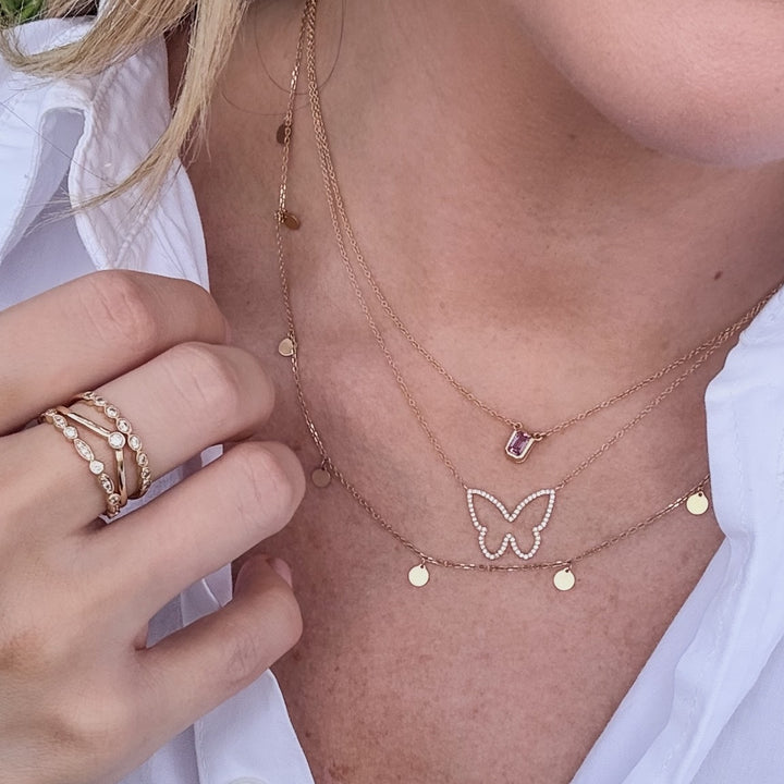 Pink Sapphire Necklace