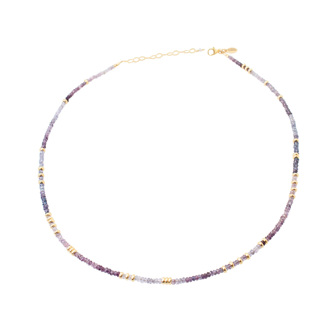 Purple Ombre Sapphire Necklace