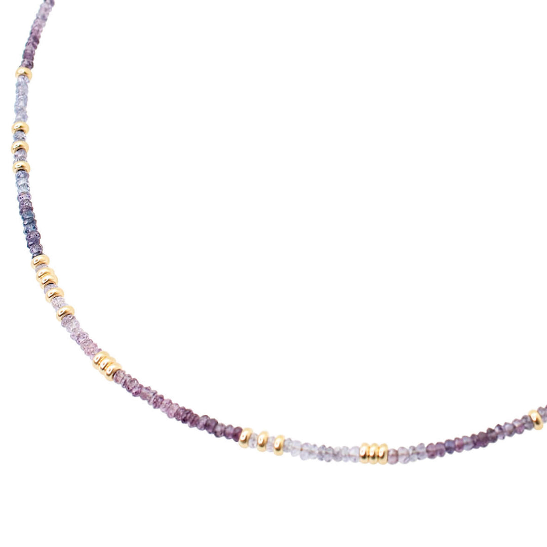 Purple Ombre Sapphire Necklace