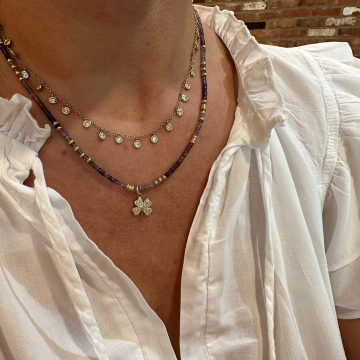 Purple Ombre Sapphire Necklace