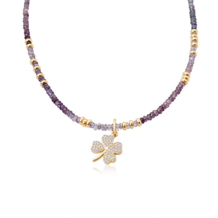 Purple Ombre Sapphire Necklace