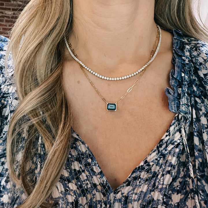 Traditional Diamond Tennis Necklace