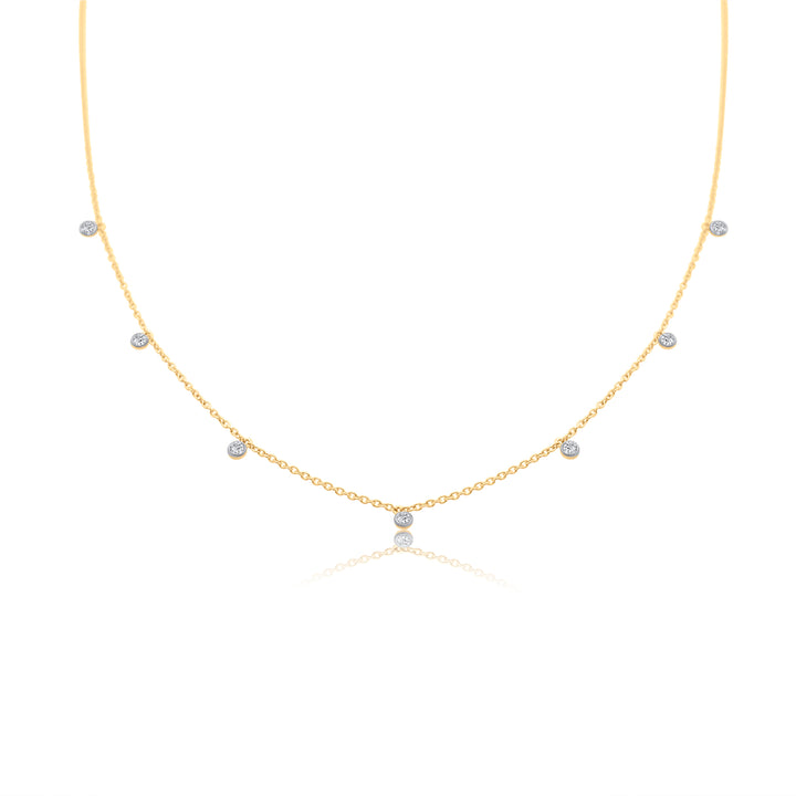 Seven Diamond Confetti Necklace