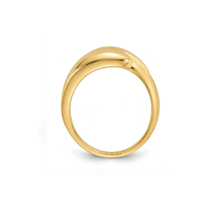 Bold Gold Bypass Ring