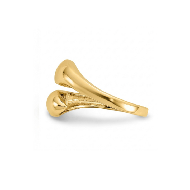 Bold Gold Bypass Ring