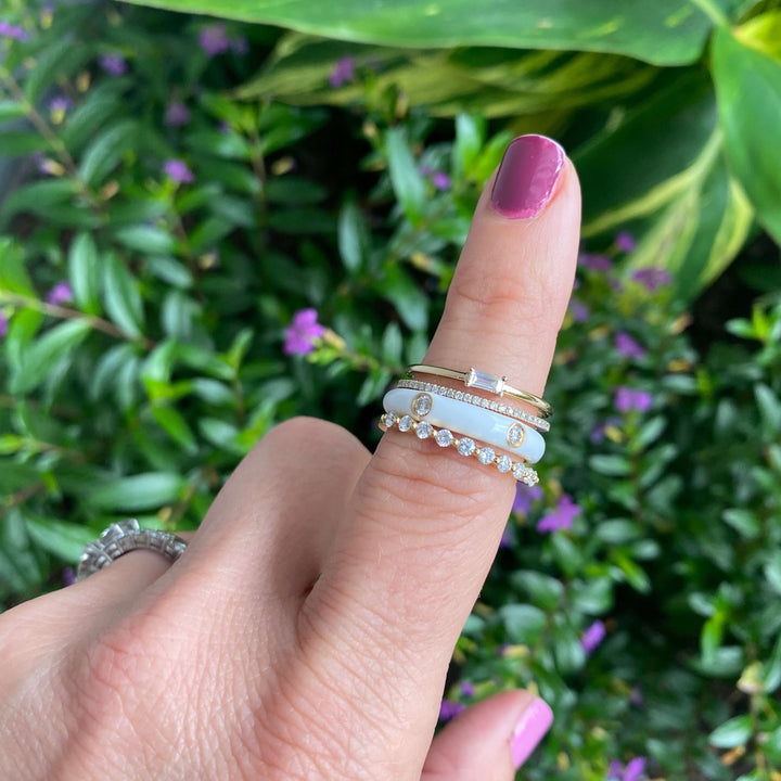 Single Diamond Baguette Ring