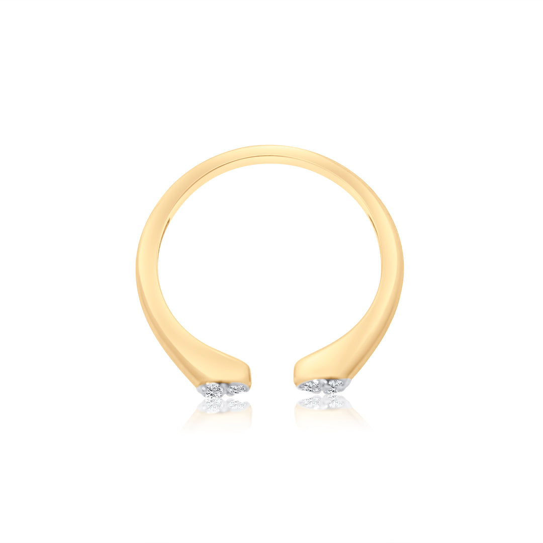 Open Ended Double Diamond Ring