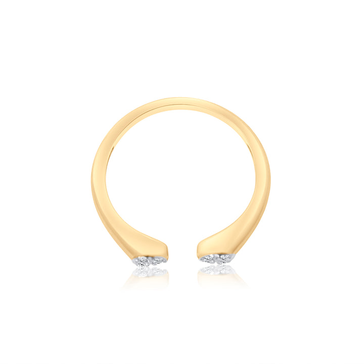 Open Ended Double Diamond Ring