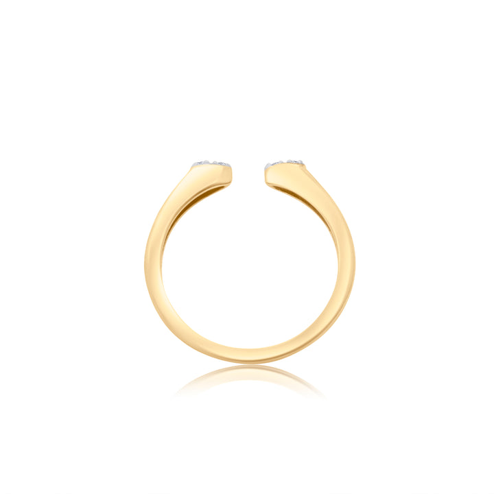 Open Ended Double Diamond Ring
