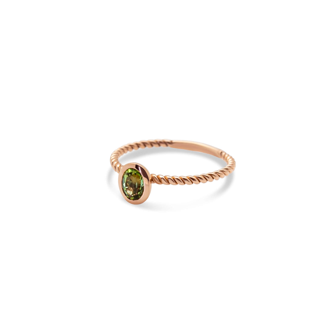 Tourmaline Twist Ring