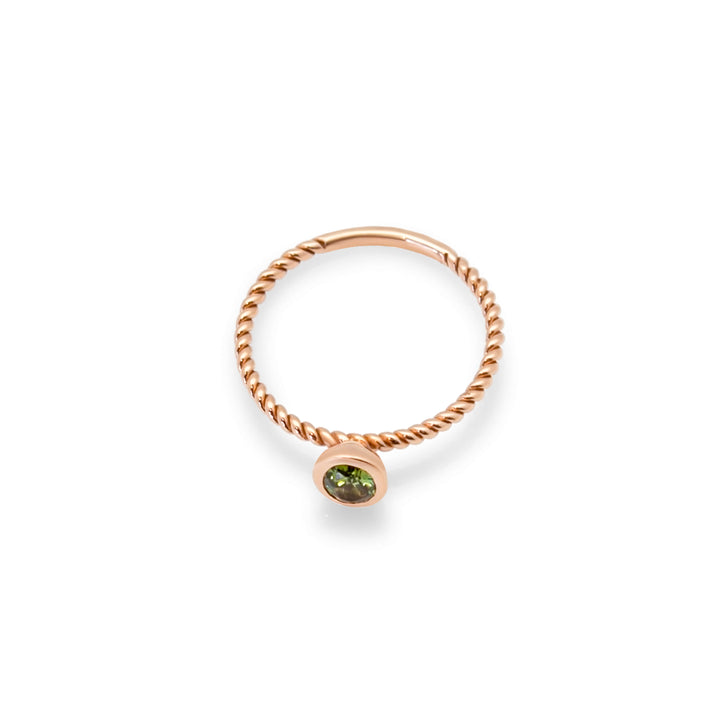 Tourmaline Twist Ring