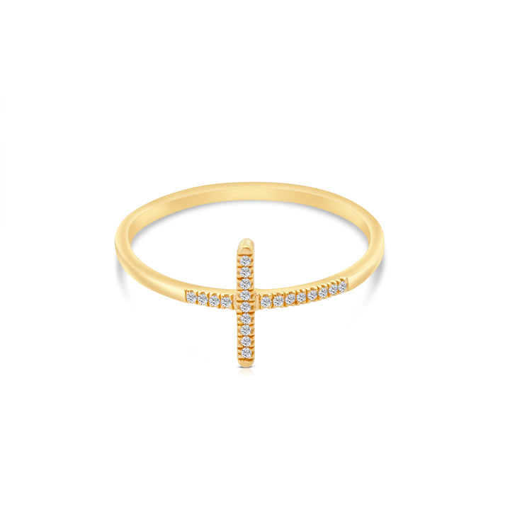 Horizontal Diamond Cross Ring