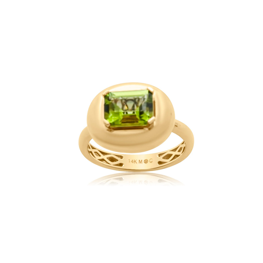 Peridot Bubble Ring