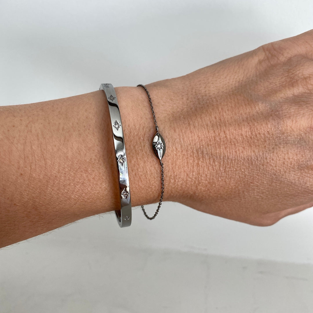 Diamond Starburst Bangle