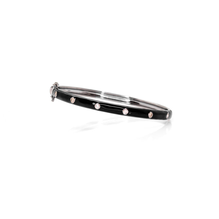 Enamel Diamond Bangle