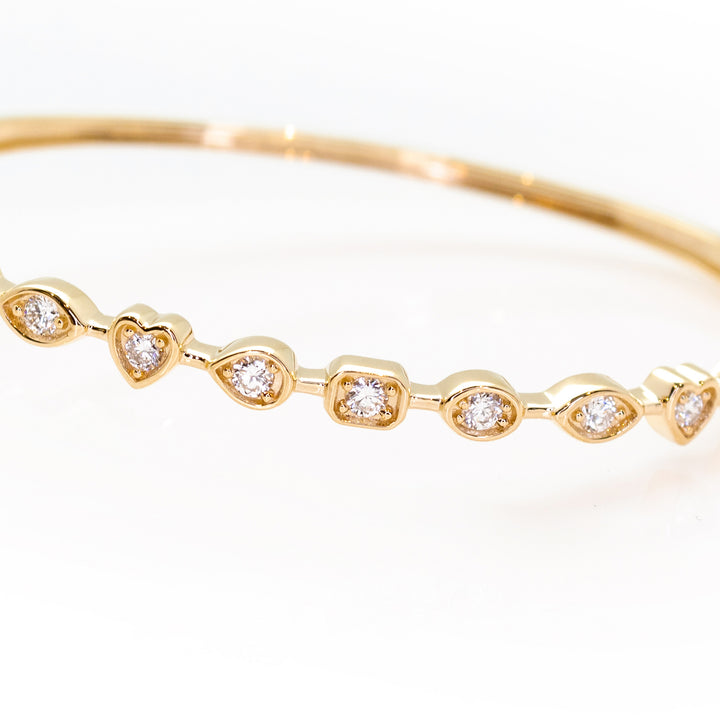 Diamond Multi-Shape Montage Bangle