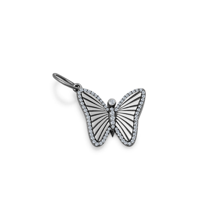 Diamond Butterfly Charm