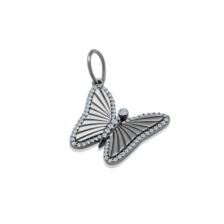 Diamond Butterfly Charm