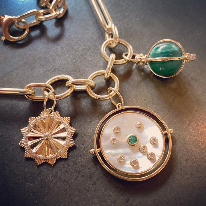 Malachite Orb Charm