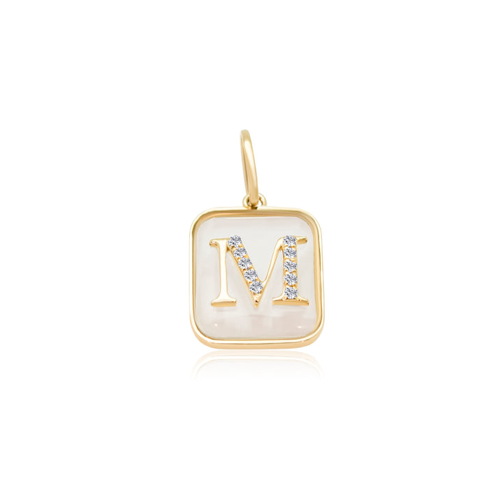 Vintage Initial Diamond Charm