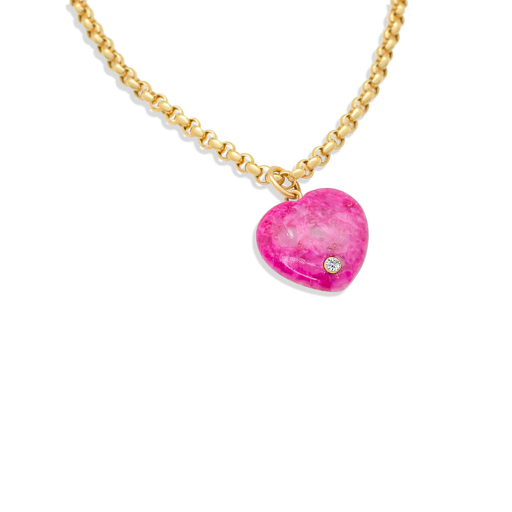 Gem Drop Heart Charms