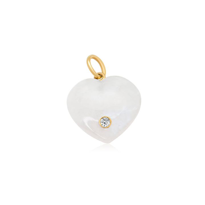 Gem Drop Heart Charms