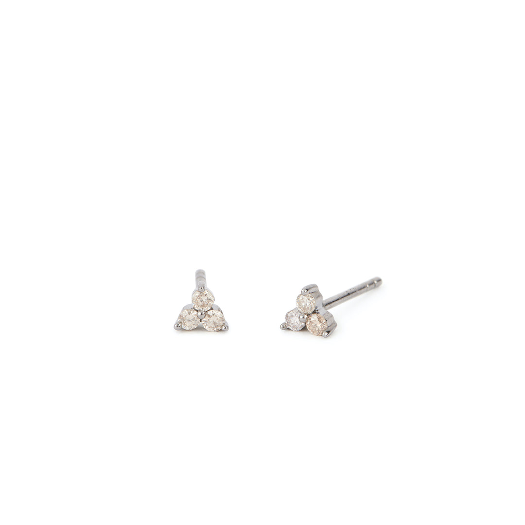 Diamond Holly Studs