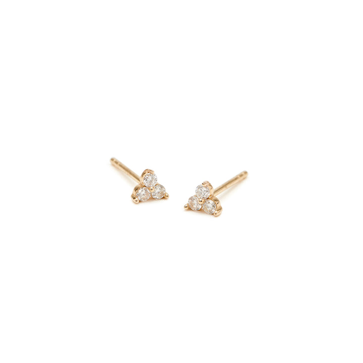 Diamond Holly Studs