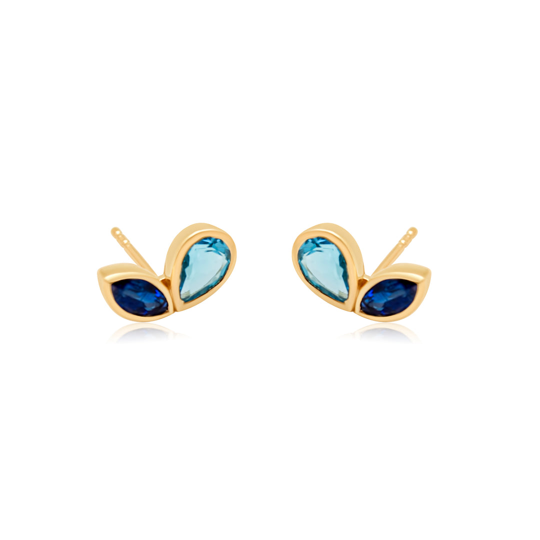 Marquise Pear Topaz Studs